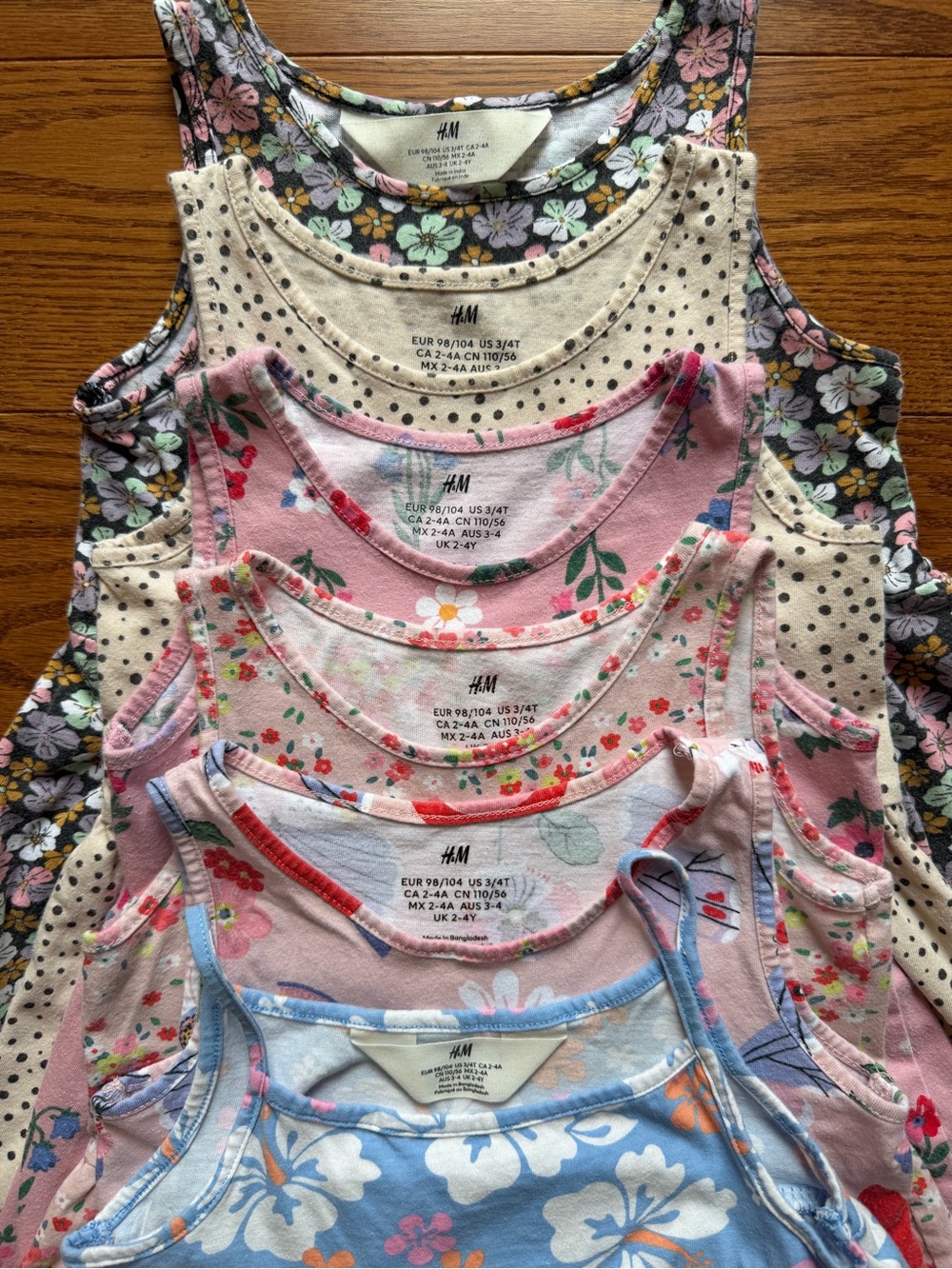 Set of 12 H&M Girls Play Dresses - various colors, patterns, and styles - 3/4T